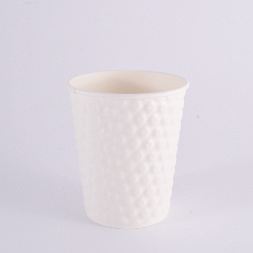 כוס 8oz בועות צבע לבן