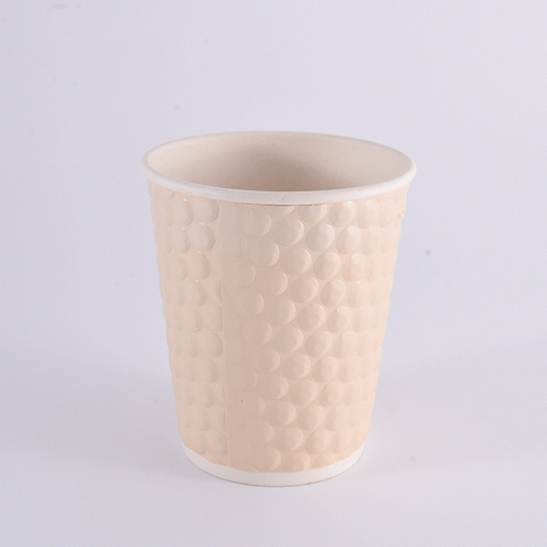 כוס 8oz בועות צבע קרם